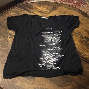 Project Social T Black Sparrow Graphic Tee S